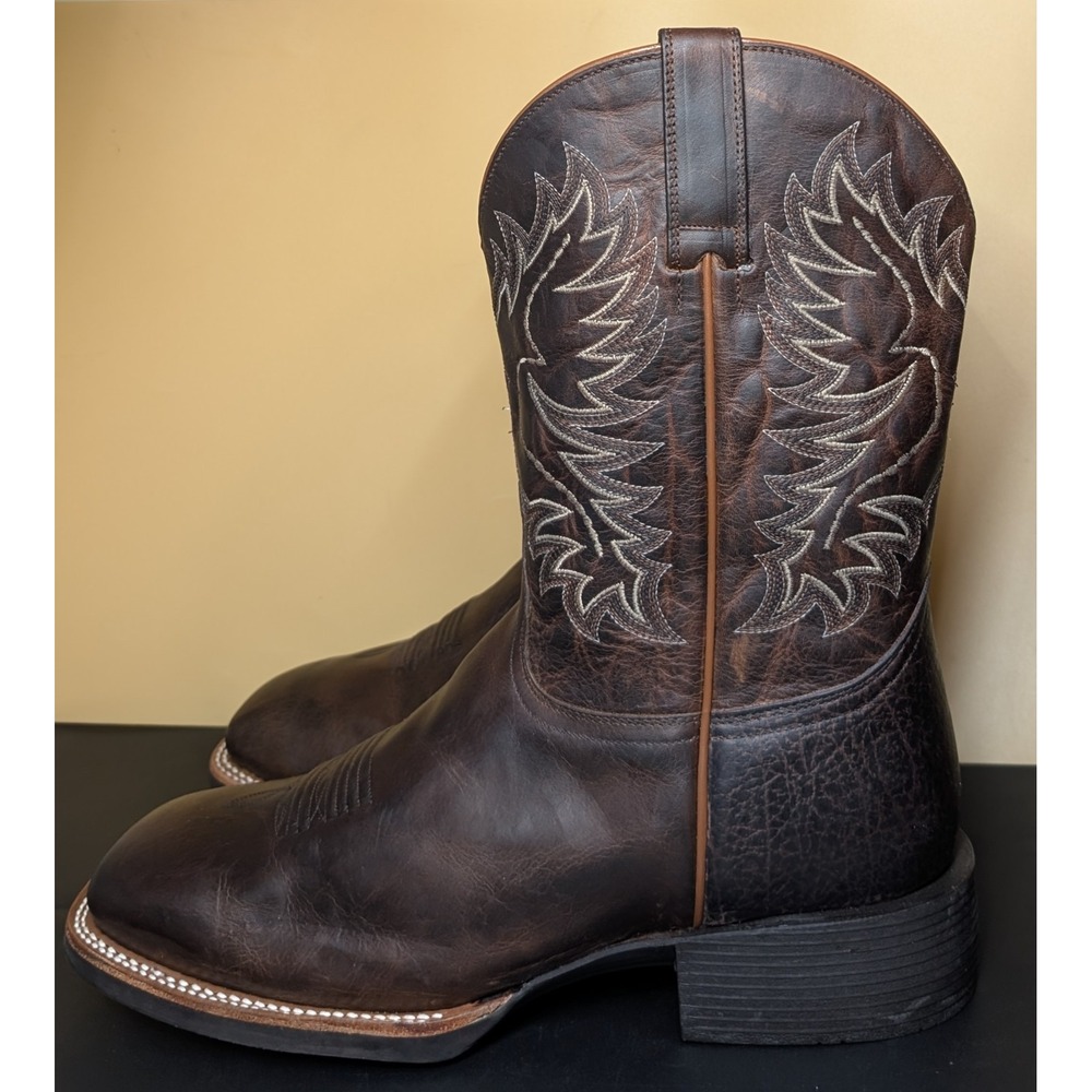 Cody James Men's Boots Western Square Toe Embroidery Size 13 D BBMP01